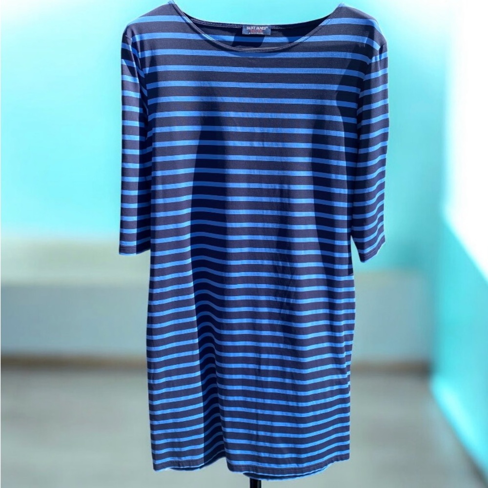 Saint‎ James Propriano Navy and Blue Striped Dress